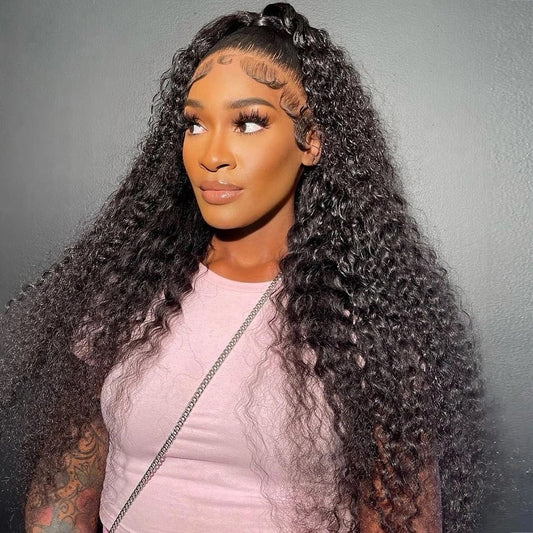 Water Wave Lace Front Human Hair Wigs 13x4 Lace Frontal - Whisy Shopping
